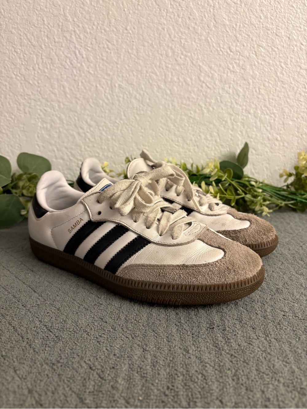 Adidas Samba OG "Cloud White" Sneakers Size 6 Men's